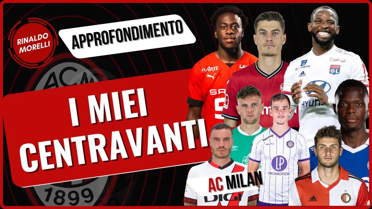 I miei 9 nomi per il CENTRAVANTI DEL MILAN!