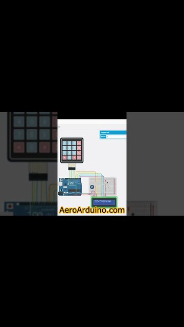 I made Crazy #Arduino 4x4 Keypad With LCD #Tinkercad #AeroArduino