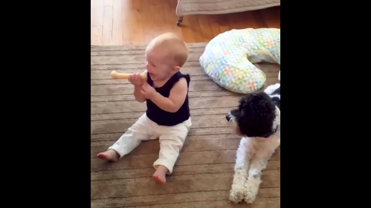 Cute baby playing with there pets 😜💕🐥|| Baby #cute #baby #pet