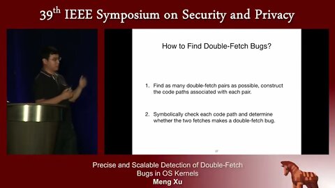 Precise and Scalable Detection of Double Fetch Bugs in OS Kernels