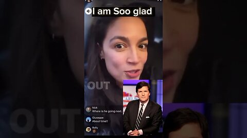 AOC smugly celebrates censorship and Tucker Carlson’s removal from Fox.