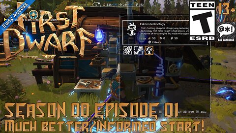 First Dwarf (EA 2024 Episode 01) Much better/informed start, but it led to a bug!