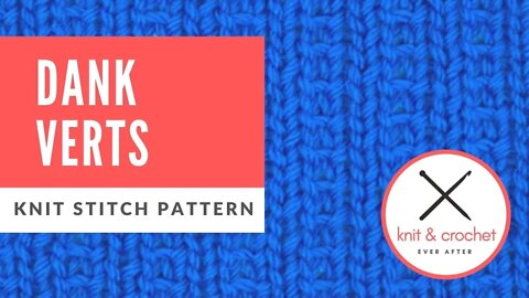 Dank Verts Knit Sitch Pattern Tutorial