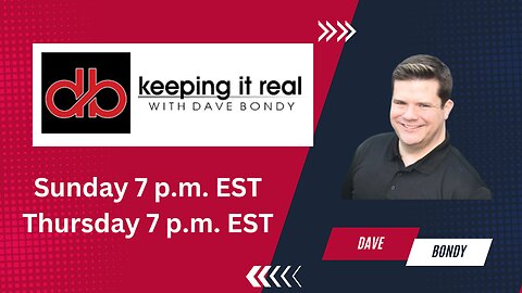Keeping it Real Show with Dave Bondy: Sunday November 3, 2024