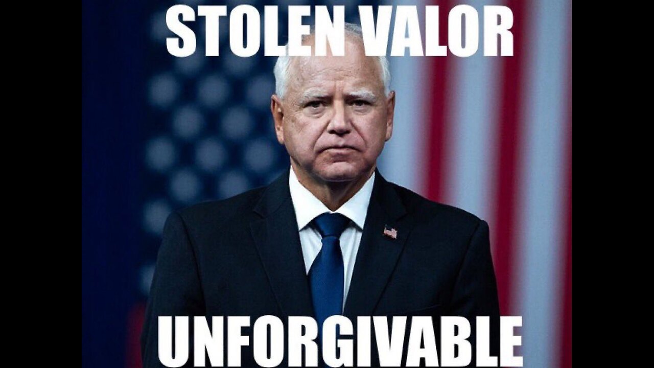 Stolen Valor - Tim Walz claimed to be a Combat Veteran