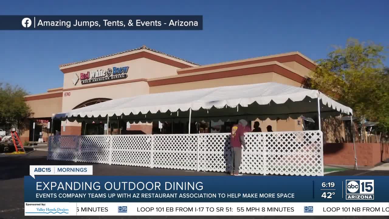 AZ company teams up with restaurant association to create more COVID-safe outdoor dining setups