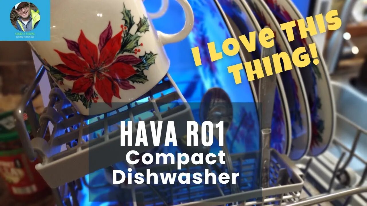 Introducing the HAVA R01 Compact Portable Dishwasher in Action with Loud & Local