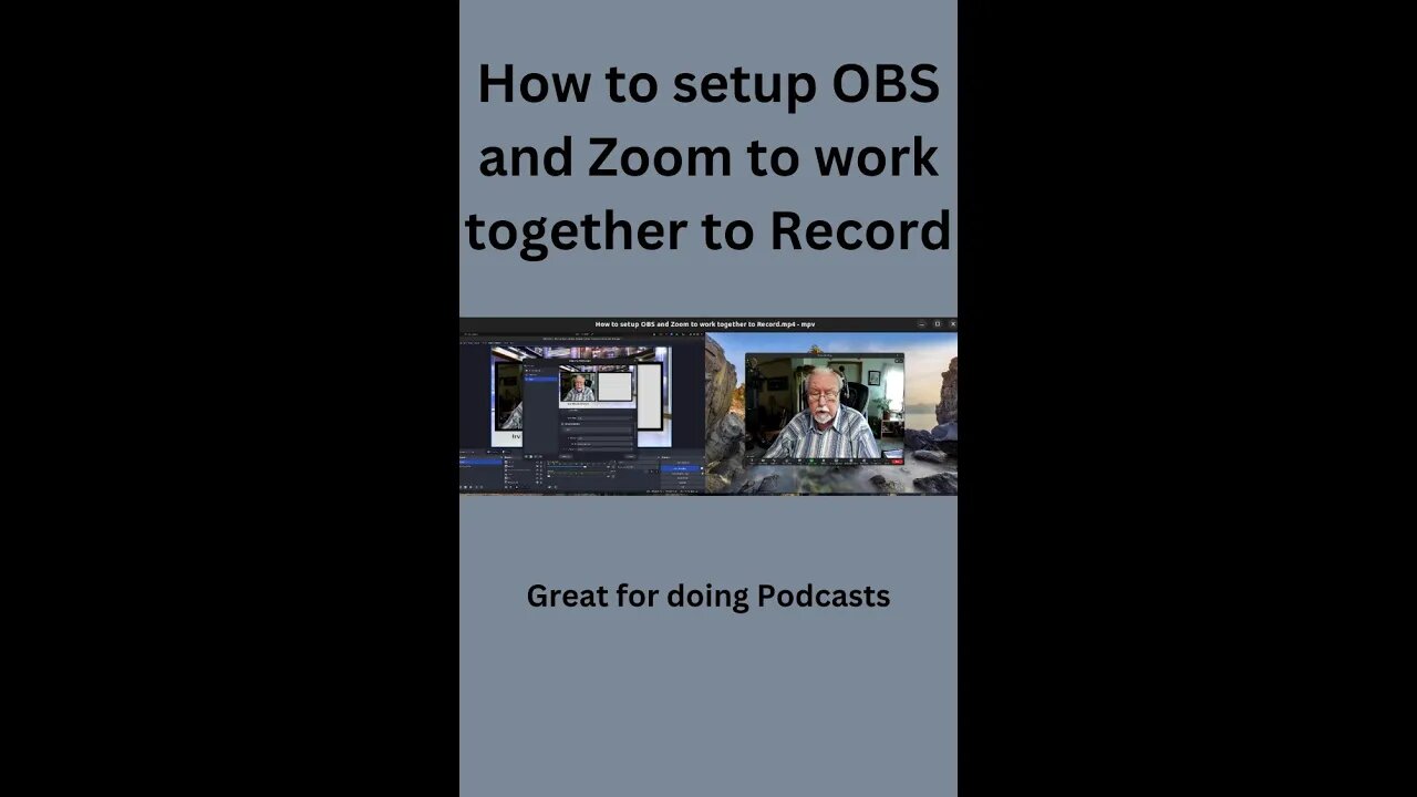 How to setup OBS and Zoom to work together to Record