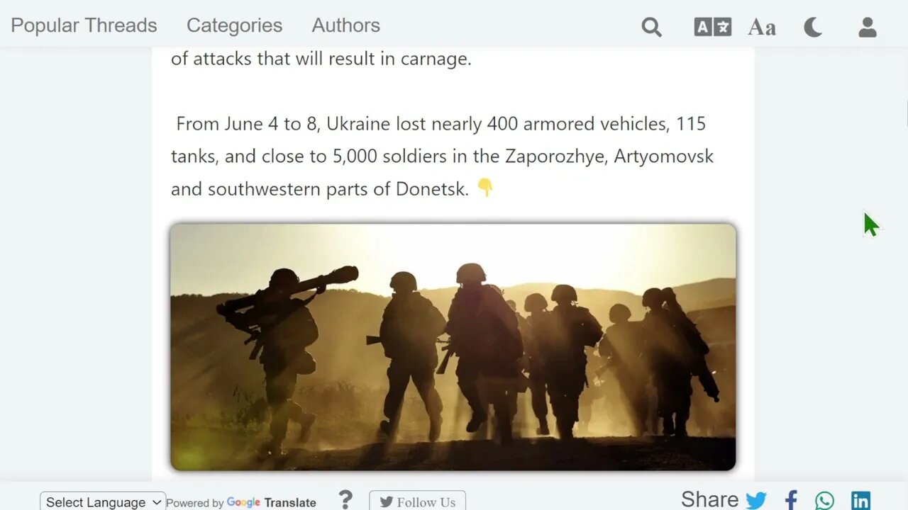 媒體對此保持沉默：二戰以來歐洲最大的戰役。 戰爭正在這裡發生……