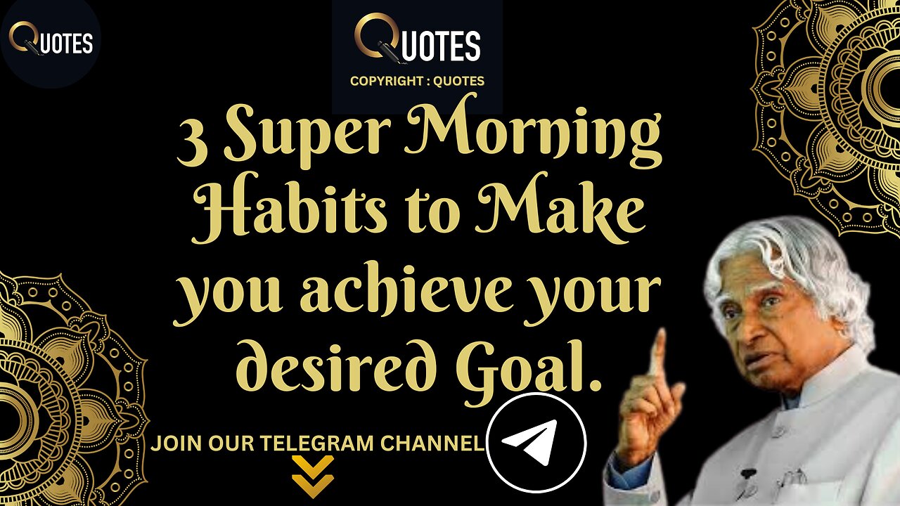 3 Super Morning Habits to Make you achieve your desired Goal