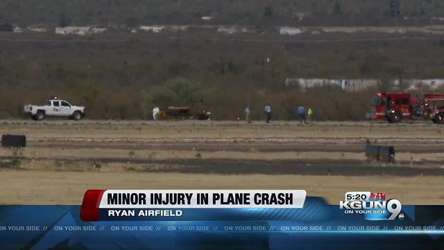 Small plane crashes at Ryan Airfield