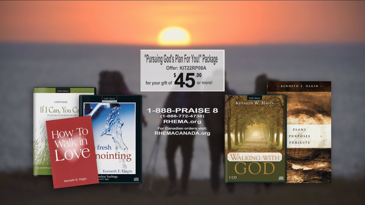 "Pursing God's Plan for You" Package (TV/Radio offer)