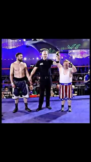 His cherished dream of a boxing match came true.