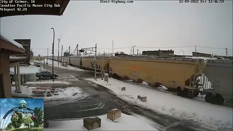 KCS 4039 Leading EB Grain in Calmar, IA on December 9, 2022