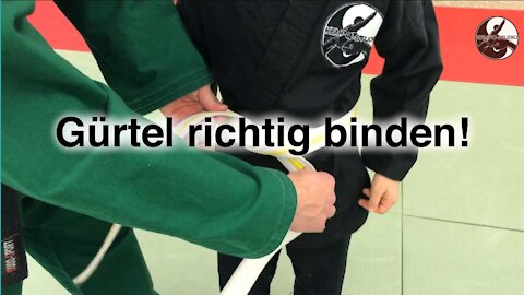 Gürtel richtig binden (ideal für Eltern)!