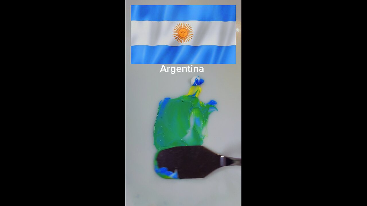 ASMR Guess the mixed Argentina Flag Colors 🇦🇷