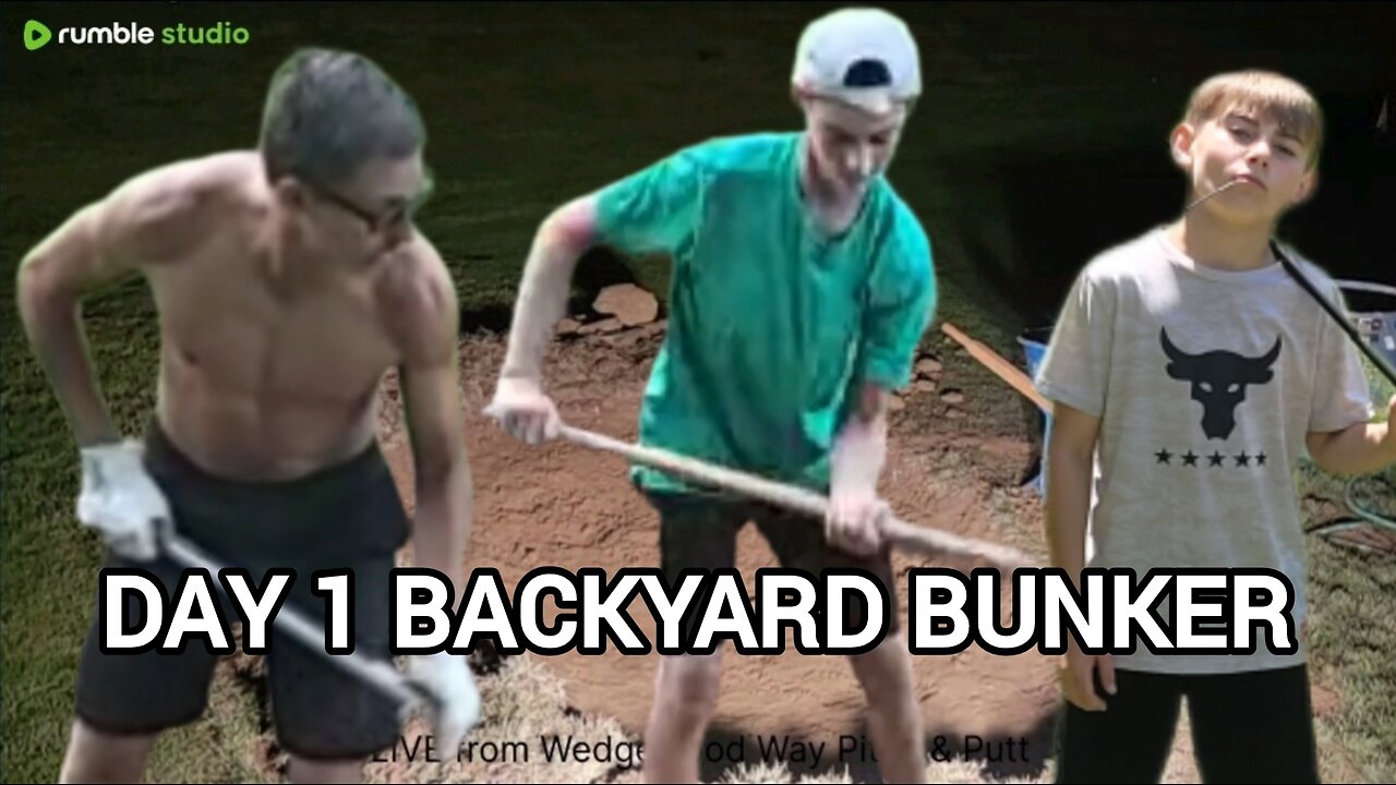 Backyard Bunker Construction: 6 Hours in 2 minutes | Day 1