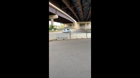 Gt3 porsche rips under bridge sound