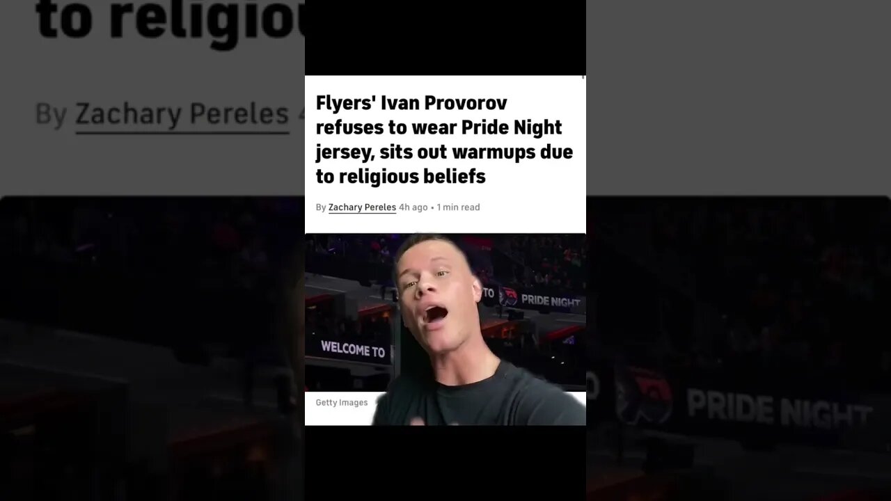 Flyers’ Ivan Provorov Refuses To Wear Pride Night Jersey. #pride #republican #gayrepublican