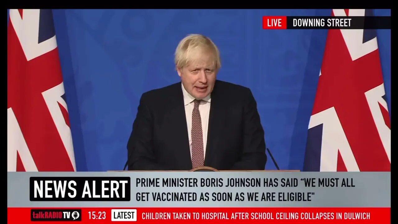 Boris : Fully Vaccinated Are The New Unvaccinated