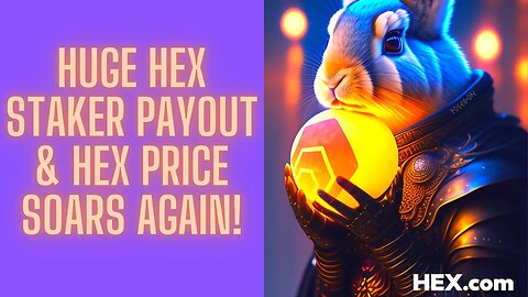 HUGE Hex Staker Payout & Hex Price Soars Again!