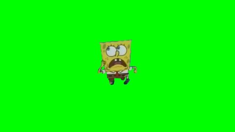 Spongebob Running Green Screen Mpgun com