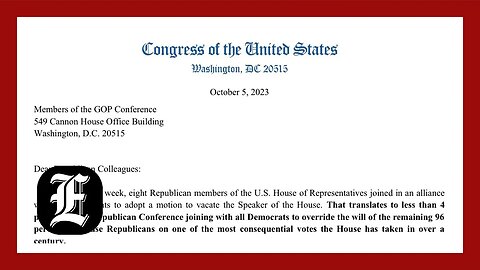 Forty-five GOP House members pen letter rebuking 'chaos caucus' that toppled McCarthy