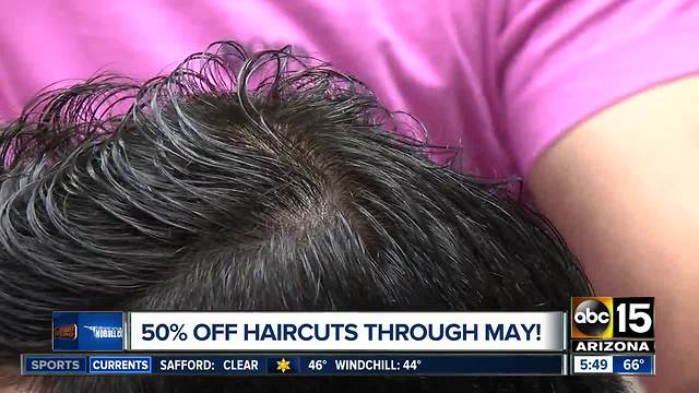 Get half off guys' hair cuts for prom