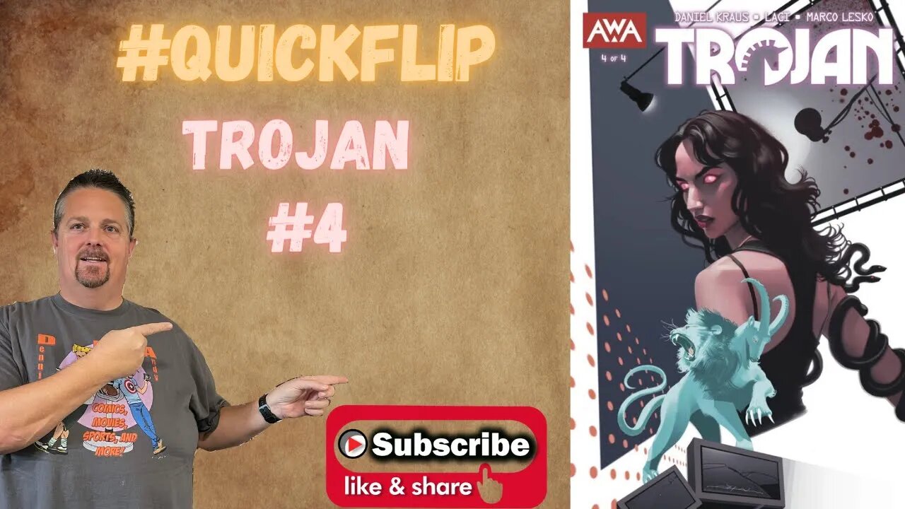 Trojan #4 Artists Writers & Artisans Inc #QuickFlip Comic Book Review Daniel Kraus,Laci #shorts