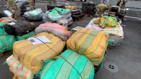 Coast Guard, Navy offload more than $211 million worth of cocaine, marijuana in San Diego B-Roll