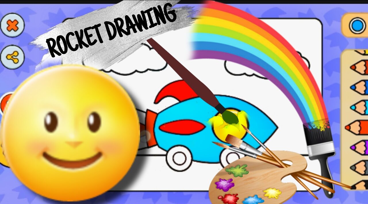 How to draw a rocket 🚀|easy step by step rocket drawing| tutorial video|#drawingboy