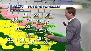 Wintry mix arrives late afternoon