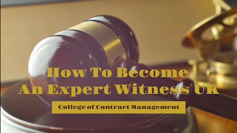 How To Become An Expert Witness UK |