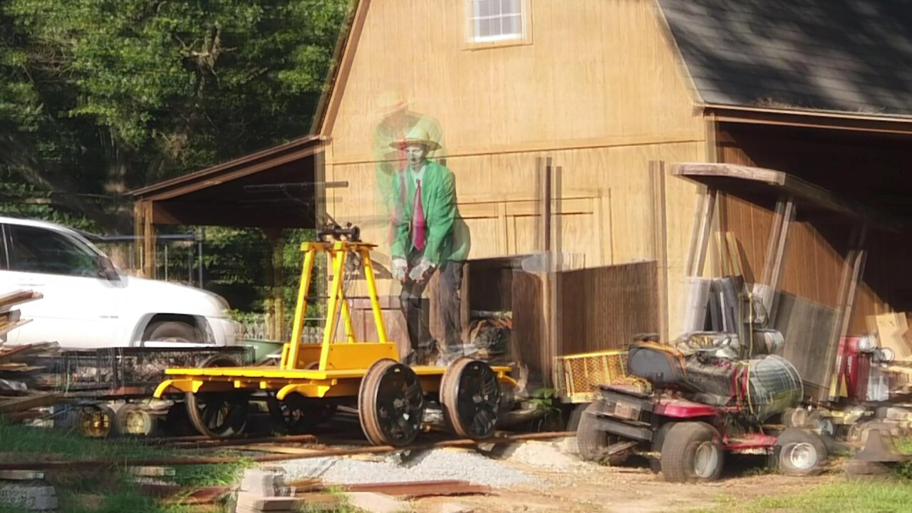 Doing A Burnout With A Railroad Handcar