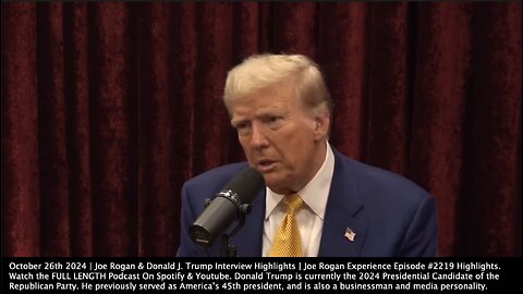 Joe Rogan & Donald J. Trump Interview Highlights | "The Way They Pulled Out of Afghanistan With the People Falling Off the Planes. It Was So Bad & There Was No Reason for It."