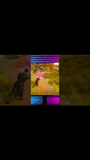 Hogwarts Legacy on a LG45GR95QE! See link for full video #gamingsetup #gaming #hogwartslegacy