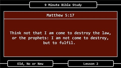 9 Minute Bible Study