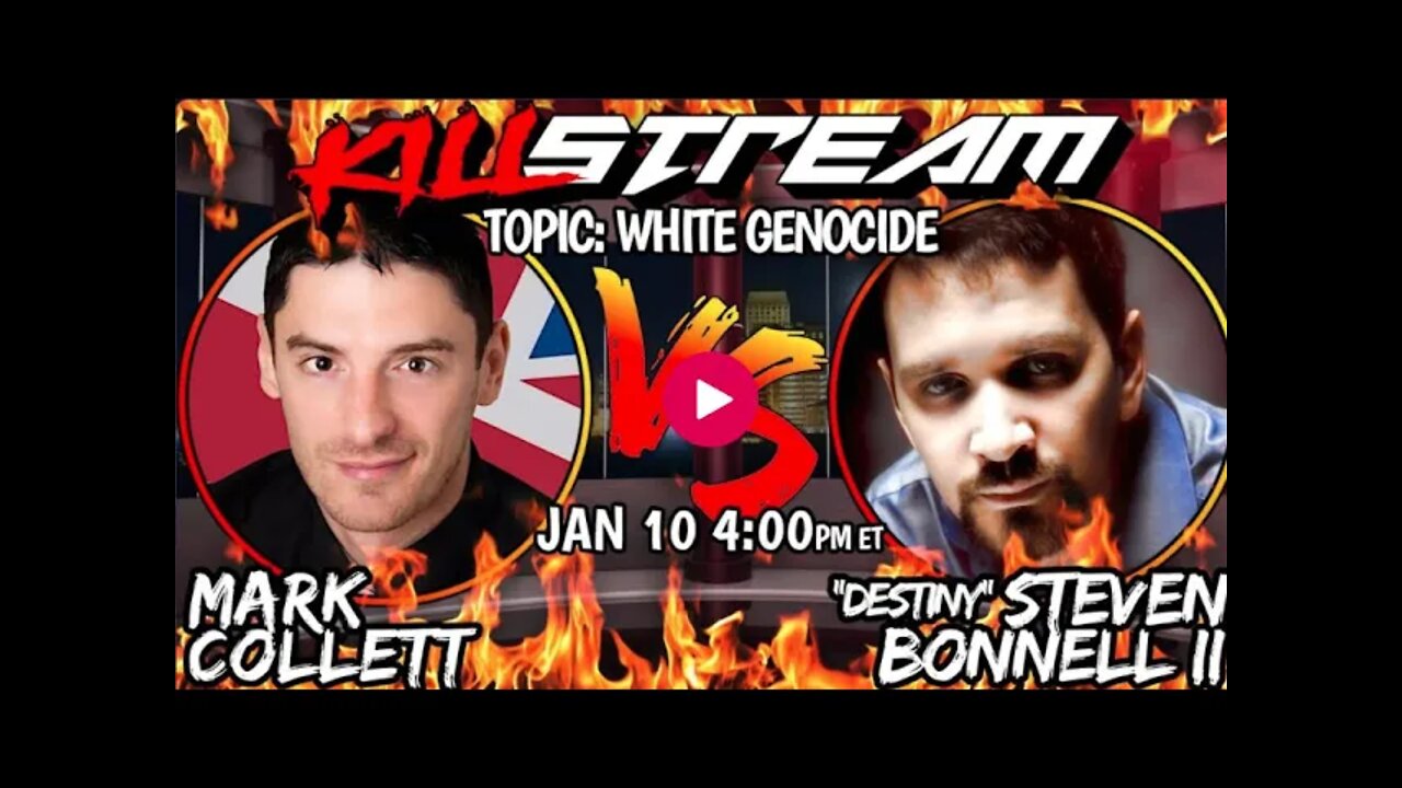 Mark Collett vs Destiny Killstream Debate Highlights with Commentary