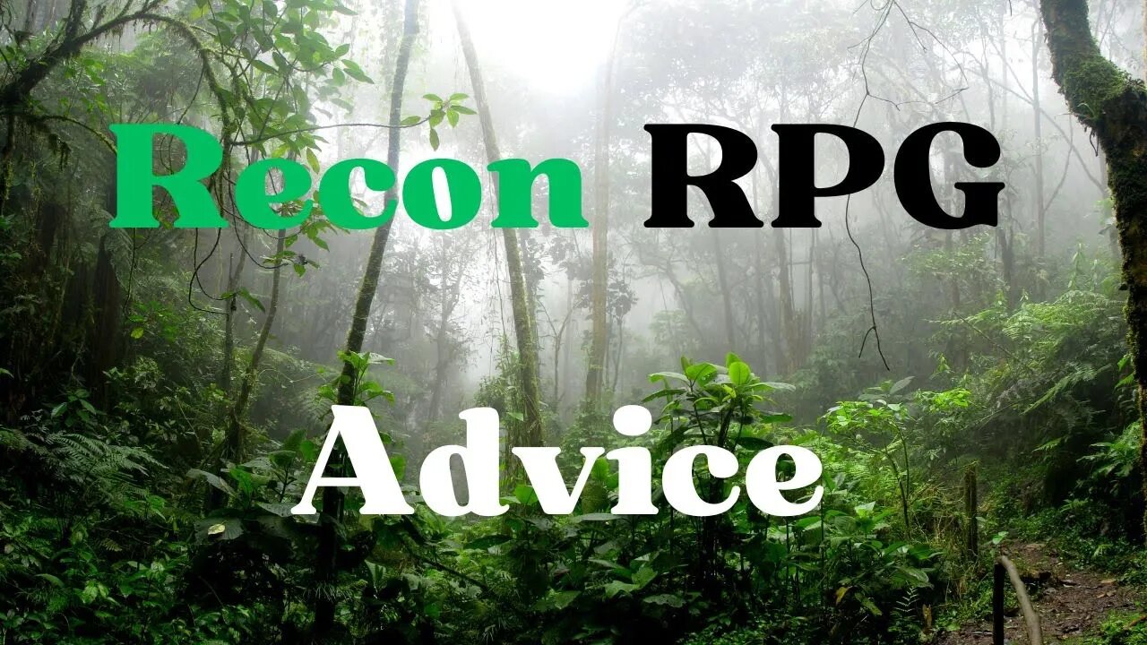 Recon RPG Advice: Flora and Fauna