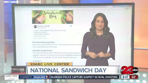 National Sandwich Day Deals