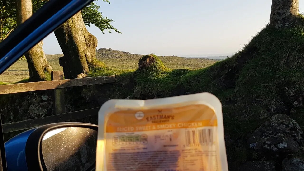 before chicken and other food at four winds carpark Dartmoor . 27th May 2023