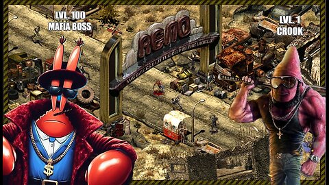 [Fallout: Nevada] Patrick Star Becomes LVL. 100 Mafia Boss! - #11 - Nipplez Live!!