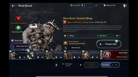 BOSS RUSH AT BLACK DESERT MOBILE