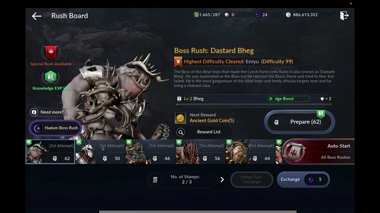 BOSS RUSH AT BLACK DESERT MOBILE