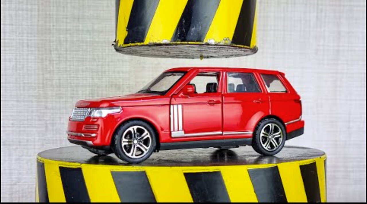 EXPERIMENT HYDRAULIC PRESS 100 TON VS RANGE ROVER