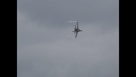 F-18 Hornet Performing Low Radius Turn at 2007 Pope Air Show