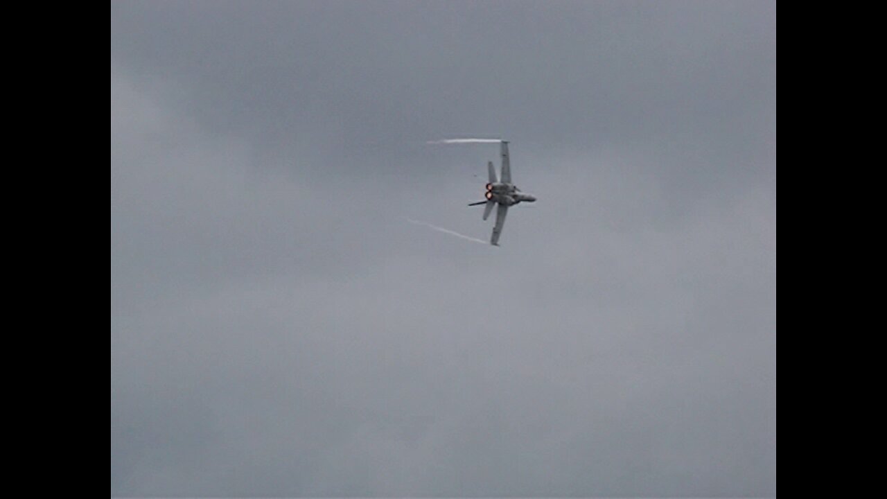 F-18 Hornet Performing Low Radius Turn at 2007 Pope Air Show