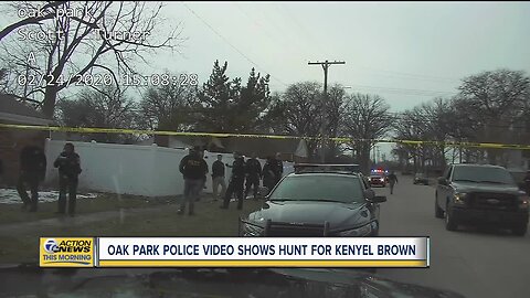 New Oak Park police video shows hunt for Kenyel Brown