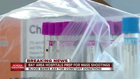 Current need for O negative blood supply after South Florida school shooting