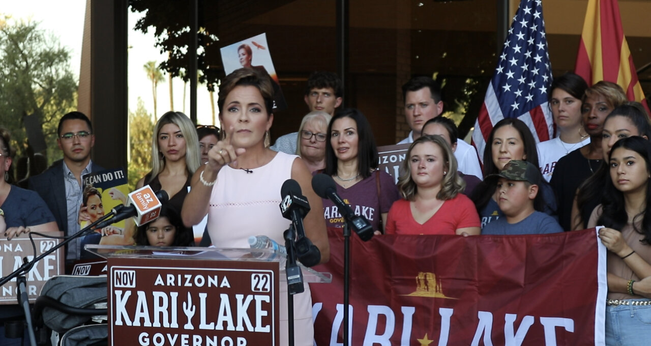 Trump-Endorsed Kari Lake Takes Questions From TGP, The Only Real Reporter At Presser